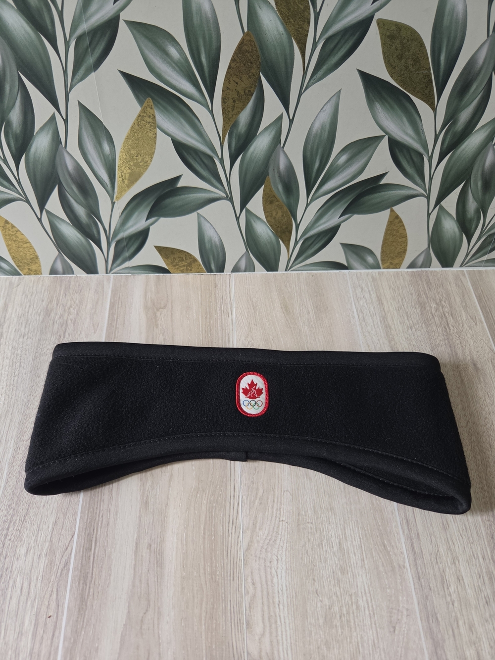 NWT Hudson's Bay Team Canada Olympic Black Fleece Ear Warmer Headband OS